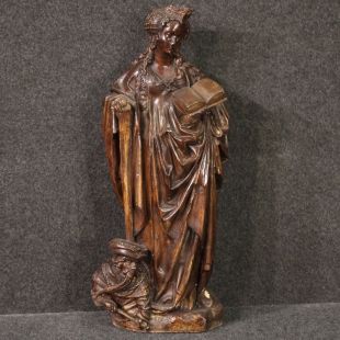 Sculpture en plâtre du 20ème siècle, Sainte Catherine d'Alexandrie