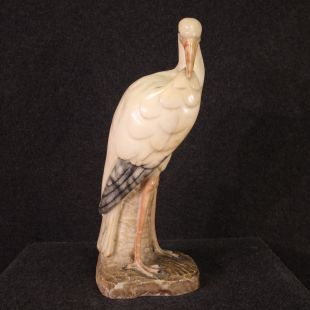 Great alabaster heron from the 20th century