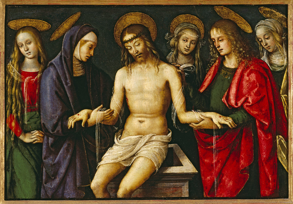 Pietà, Antonio del Massaro, tempera