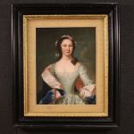 Grand portrait d'une dame du 19ème siècle