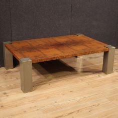 Tavolo basso mobile da salotto in legno di noce modernariato design 900