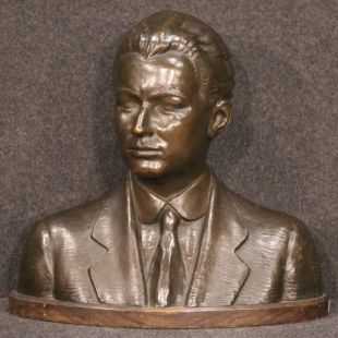 Scultura mezzo busto in bronzo anni 30'