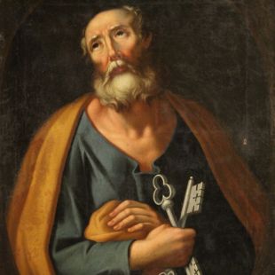 Antico quadro del XVII secolo, San Pietro