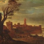 Italienische Malerei Landschaft aus dem 17. Jahrhundert