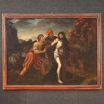 Große religiöse italienische Gemälde aus dem 17. Jahrhundert