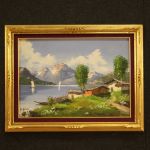 Dipinto italiano paesaggio firmato del XX secolo