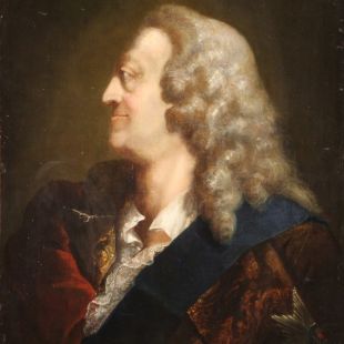 Ritratto di Re Giorgio II di Gran Bretagna del XVIII secolo