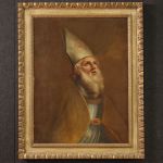 Portrait d'un évêque tableau du 18ème siècle