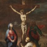 Italienisch Kreuzigung Gemälde aus dem 18. Jahrhundert