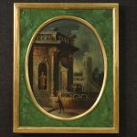 Painting architectural caprice from 18th century