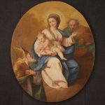Grande ovale del XVIII secolo, Madonna con bambino