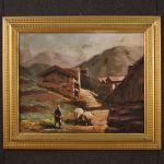 Italian painting signed landscape from the 50's