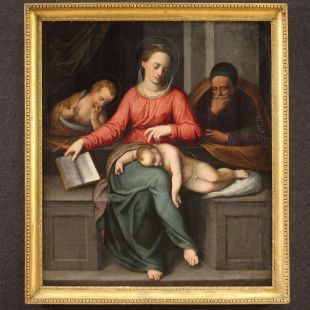 Dipinto Sacra Famiglia della prima metà del XVII secolo