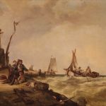Große Marine Gemälde aus der zweiten Hälfte des 19. Jahrhunderts