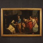 Grande peinture néoclassique de la fin du 18ème siècle