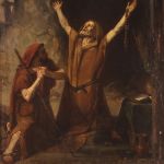 Die Vision des Heiligen Antonius des Abtes, Malerei aus dem 19. Jahrhundert