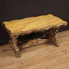 Tavolo basso da salotto in legno stile antico epoca 900