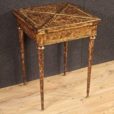 Tavolo mobile in legno laccato stile antico epoca 900
