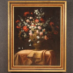 Grande natura morta con vaso fiorito del XVIII secolo