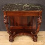 Antique Italian Charles X console in mahogany from 19th century