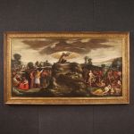 Grande quadro del XVII secolo, Mosè riceve le tavole della legge