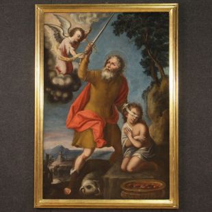 Grande quadro del XVII secolo, Sacrificio di Isacco