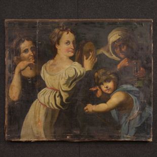 Grande dipinto italiano del XVIII secolo 