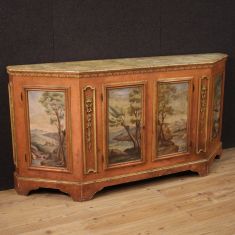 Mobile in legno dipinto e laccato epoca 900 stile antico 