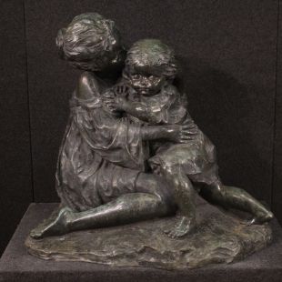 Grande scultura in bronzo firmata Giovanni Avogadri anni 50'