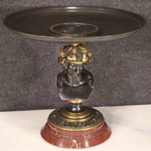 Elegant bronze stand signed Alph. Giroux Paris and dated 1871