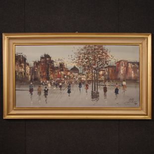 Great modern painting signed and dated 1972