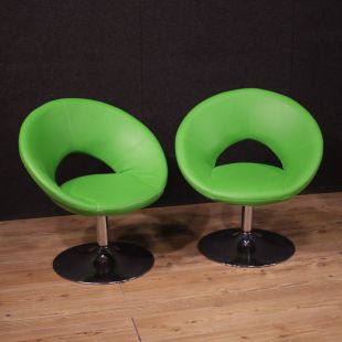Pair of modern 80's armchairs