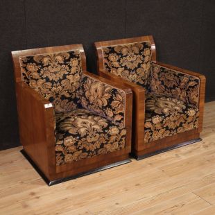 Beautiful pair of 1930s Deco armchairs