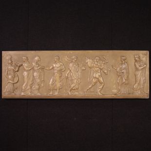 Grand bas-relief en plâtre du 20ème siècle