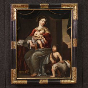 Vierge à l'enfant et saint Jean du 18ème siècle