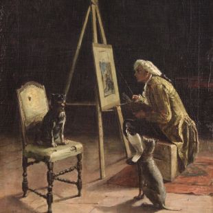 Italienisches Gemälde des 19. Jahrhunderts, signiert G. Bottero