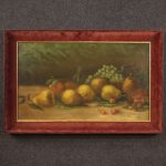 Italienisch signiertes Gemälde Stillleben mit Früchten aus dem 20. Jahrhundert