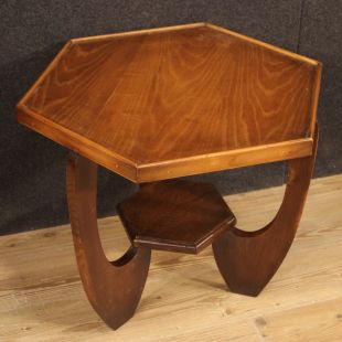 Tavolino francese in legno di rovere e faggio