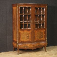 Mobile in legno stile antico libreria credenza 900