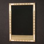 Grande specchiera laccata e dorata in stile Luigi XVI 