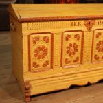 Antique lacquered chest from the 20th century