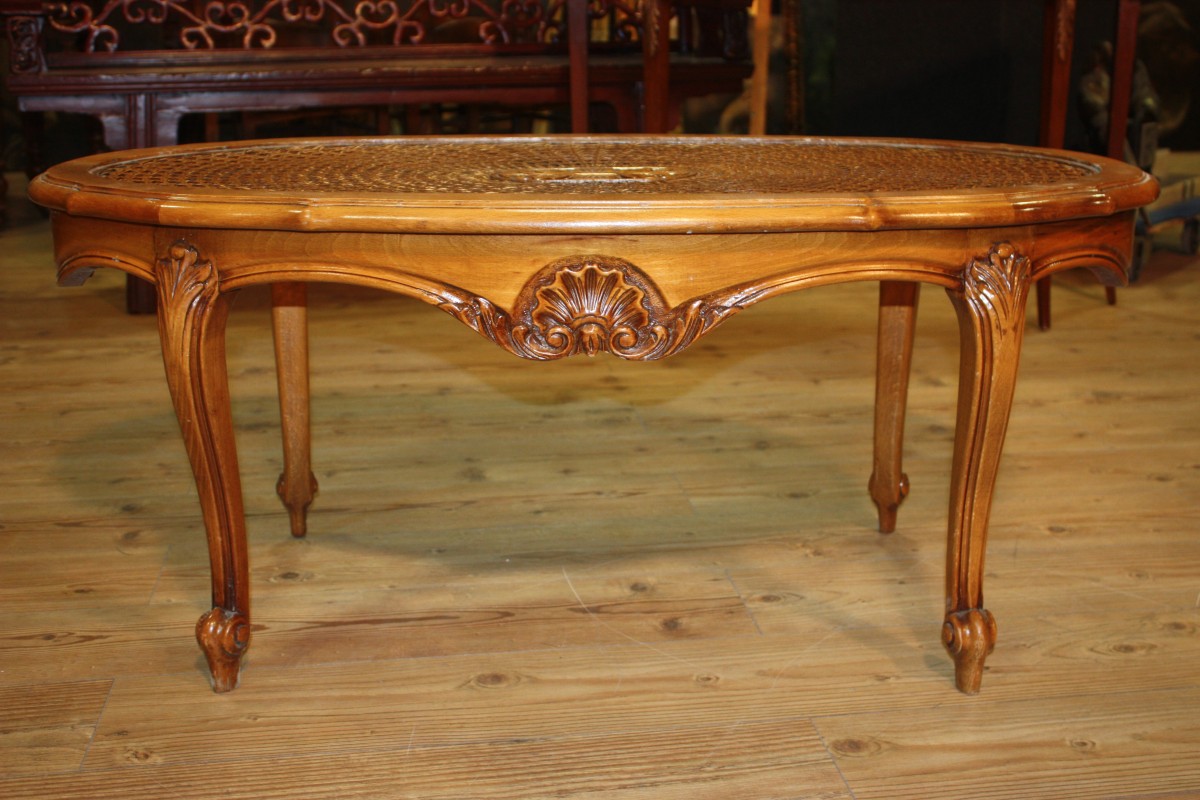 Tavolino olandese da salotto in legno