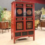Chinese wardrobe in lacquered wood from 20th century