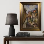 Italian landscape oil painting in Impressionist style