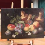 Italienisch Malerei Öl auf Leinwand Stillleben