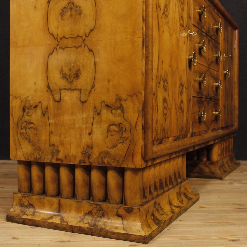 Kredenz Art deco Möbel Italienisch Spiegel Holz Antik Stil