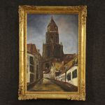Holländische unterzeichnet Gemälde Ansicht der Kathedrale des 20. Jahrhunderts