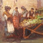Italienischen Gemälde Populäre Szene des 20. Jahrhunderts