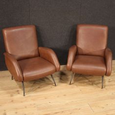 Mobili design sedie finta pelle modernariato vintage epoca 900
