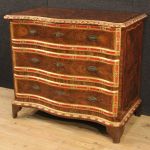 Chest of drawers in inlaid wood from mid-20th century